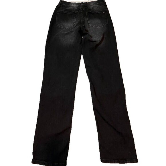 True Craft Jeans 4 Black High Rise Straight Distressed Casual Normcore Denim - Picture 6 of 6